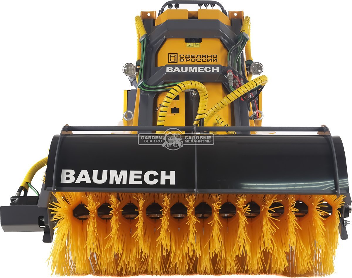 Универсальная машина мини-погрузчик Baumech ML-03 Pro + гидравлическая щётка 115 см., с двигателем Zongshen GB750 EFI V-Twin инжектор