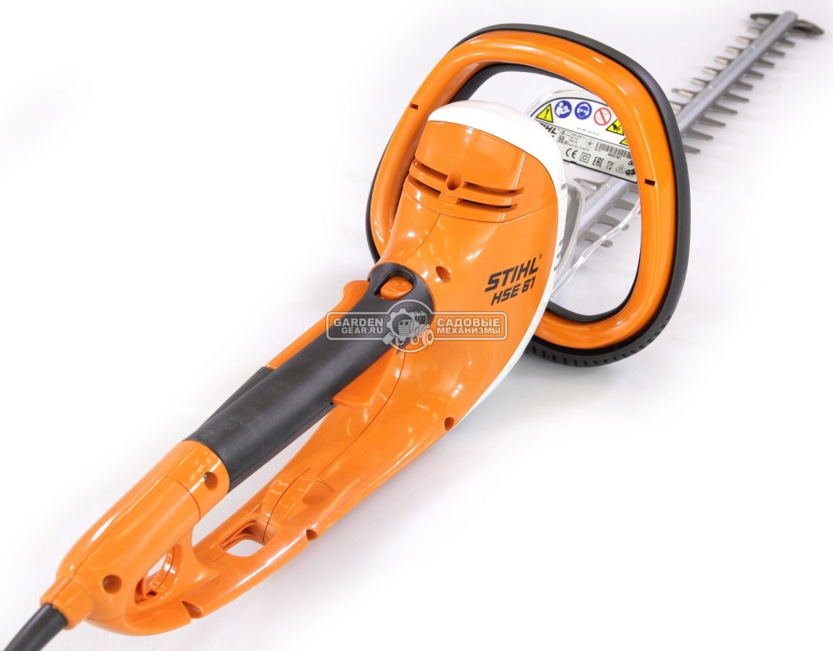 Кусторез электрический Stihl HSE 61 нож 50 см (500 Вт., расстояние между зубьями 29 мм, поворотная рукоятка, 3.9 кг)