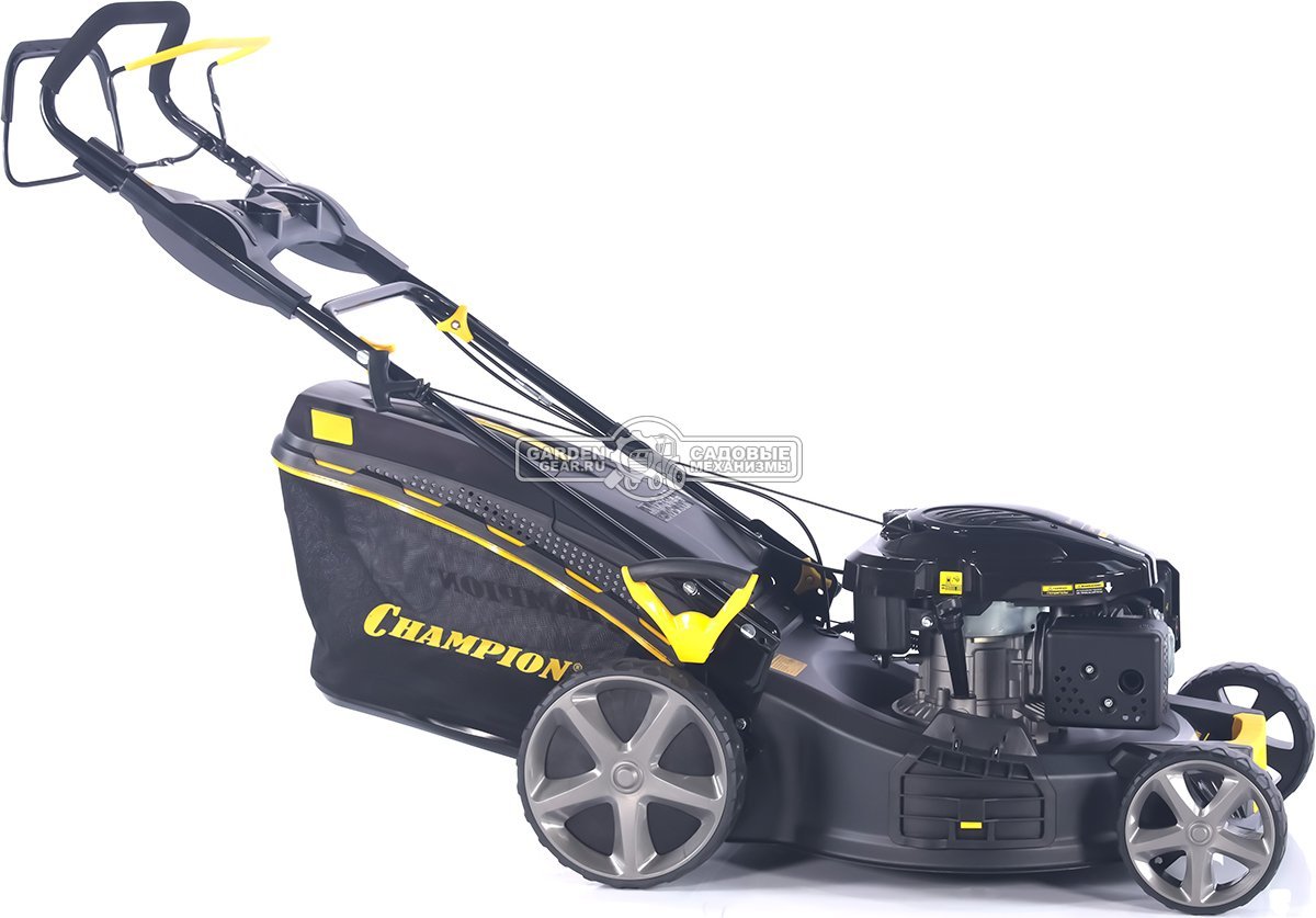 Газонокосилка бензиновая Champion LM5344 Pro (PRC, 53 см, Champion, 196 см3, сталь, 65 л, 4 в 1, 38 кг)