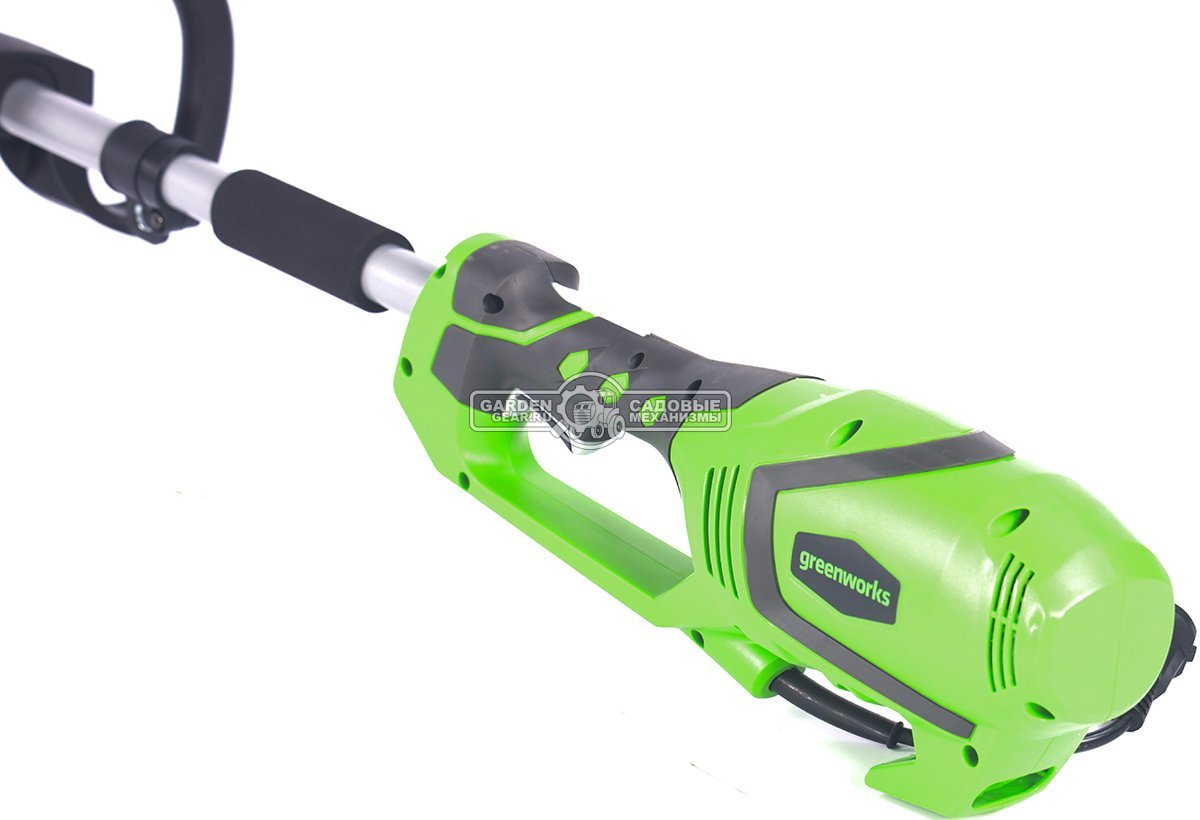 Электрокоса GreenWorks GST1246 (PRC, 1200 Вт, леска 2.0 мм + 4Т нож, J-ручка, 4.6 кг)