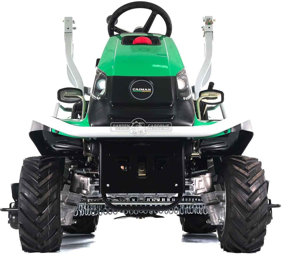 Садовый трактор для высокой травы и работы на склонах Caiman Anteo 4WD 137D2K (CZE, Kawasaki FS730 V-Twin, 726 куб.см., 132 см, дифференциал, 427 кг.)