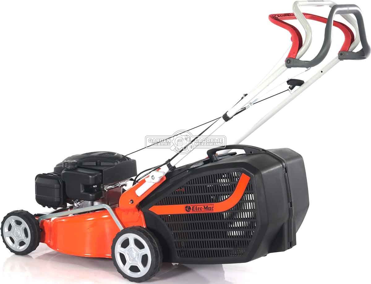 Газонокосилка бензиновая Oleo-Mac GV 44 TK Comfort Plus (ITA, 41 см, EMAK K450, 123 см3, сталь, 60 л, 24,5 кг.)