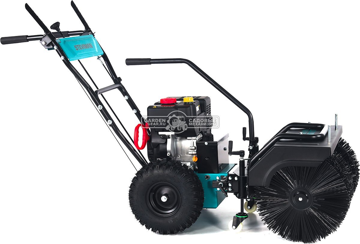 Подметальная машина Steviman SW-62 (PRC, 7.0 л.с.,Loncin 212 см3, скорости 6/2, шир. 62 см., диам. 42 см., топл.бак 3,0 л., колеса 13", 72 кг)