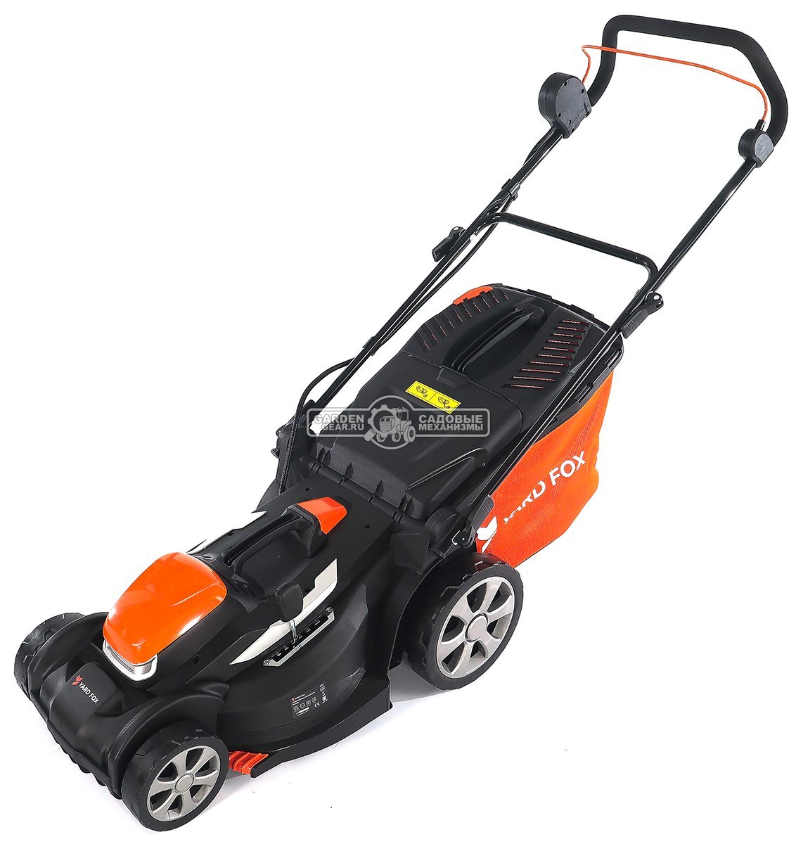 Газонокосилка аккумуляторная Yard Fox EL4045B SET с АКБ 4.0 А/ч и ЗУ (PRC, BL 40В, пластик, 34 см, 45 л, 10 кг)