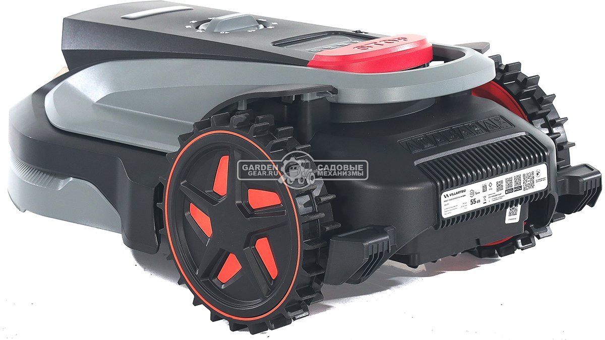 Газонокосилка робот Villartec MI 800V (площадь газона до 800 м2, беспроводной, 18 см, WI-FI, BT, 3D камера с ИИ, 20В / 4.0 Ач)