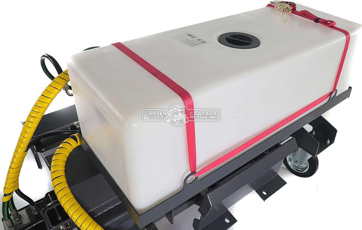 Щетка бункерная Baumech с системой орошения ширина 110 см., объем бункера 100 л., выгрузка гидравлическая, диаметр 400 мм., 180 кг.