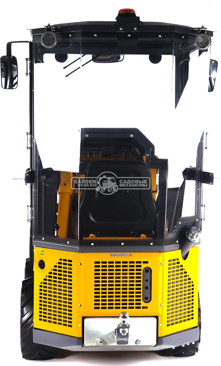Универсальная машина мини-погрузчик Baumech ML-02 Pro с зимней кабиной + ковш универсальный 110 см., с двигателем Zongshen GB750 V-Twin