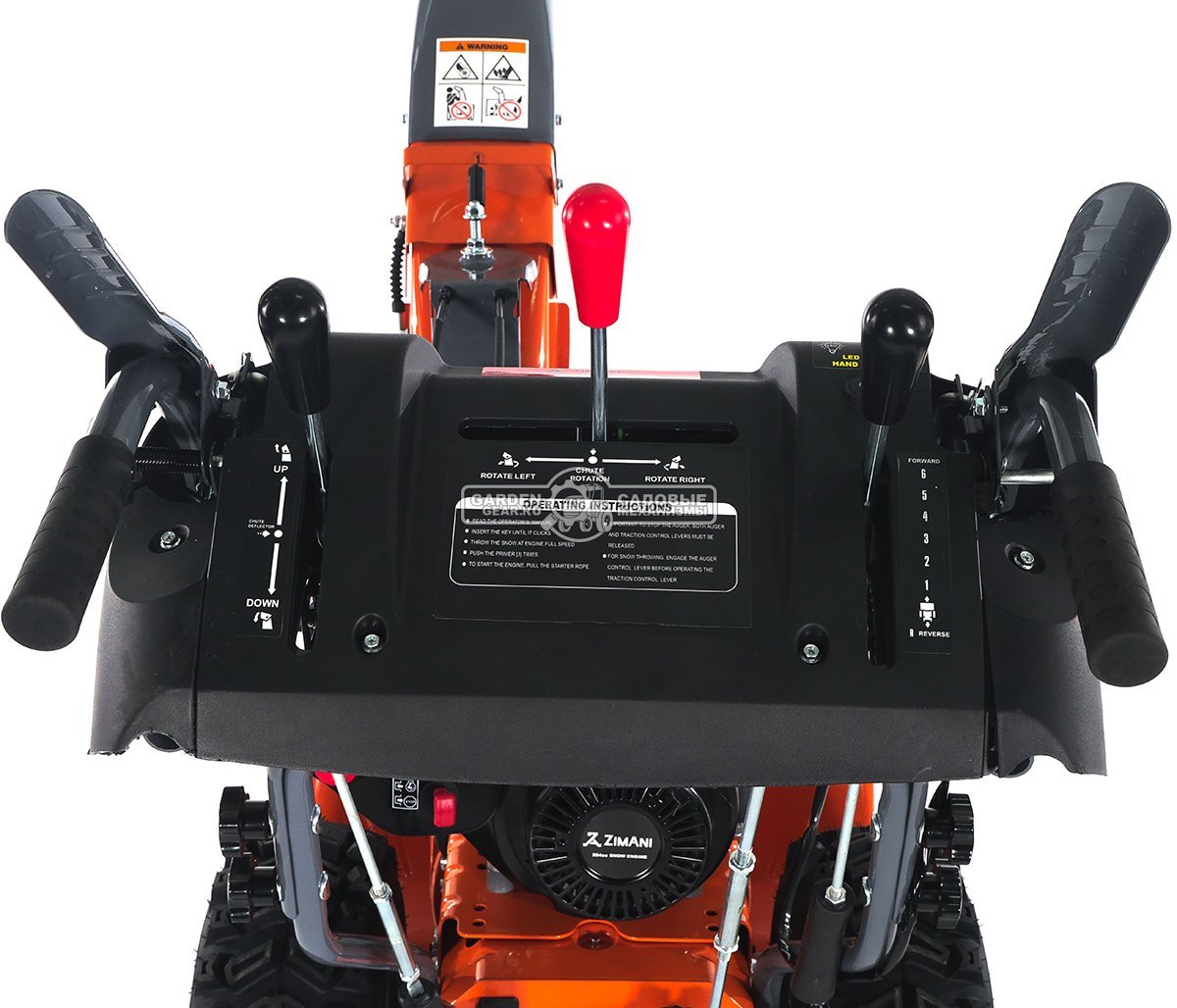 Снегоуборщик ZimAni ST324DLE PRO Quattro Auger (PRC, 61 см, LCT Snow Storm 254 см3, эл/стартер 220В, LED фара, AutoTurn, скорости 6/2, 98 кг.)