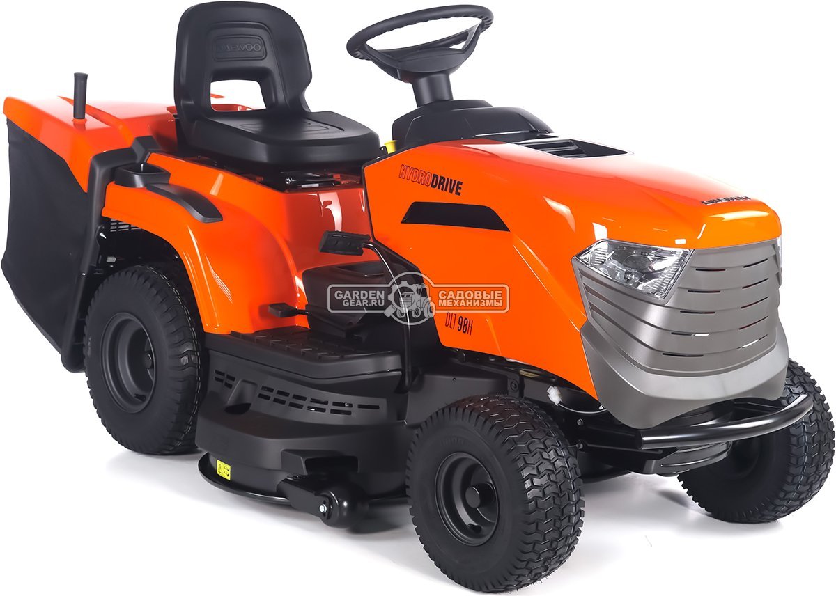 Садовый трактор Daewoo DLT 98H (PRC, Stiga ST500, 452 куб.см., гидростатика, ширина кошения 98 см, травосборник 240 л, мульчирование, 193 кг)