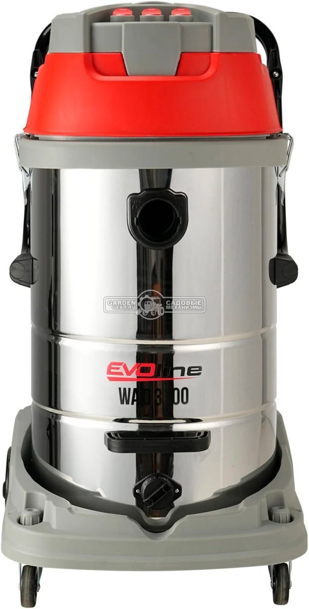 Пылесос промышленный Evoline WAD 3100 для сухой и влажной уборки (PRC, 3.0 кВт, 7800 л/мин, 190 мбар, контейнер 100 л, шланг 2.5 м, 27 кг)