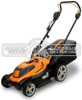 Газонокосилка электрическая Villartec ME 1843 (PRC, 1800 Вт, 43 см, пластик, мульчирование, 50 л, 17.6 кг)