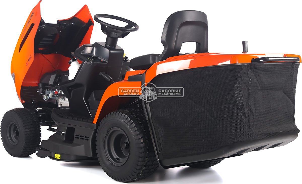 Садовый трактор Daewoo DLT 84M (PRC, Stiga ST400, 414 куб.см., механика, ширина кошения 84 см., травосборник 200 л., мульчирование, 190,5 кг.)