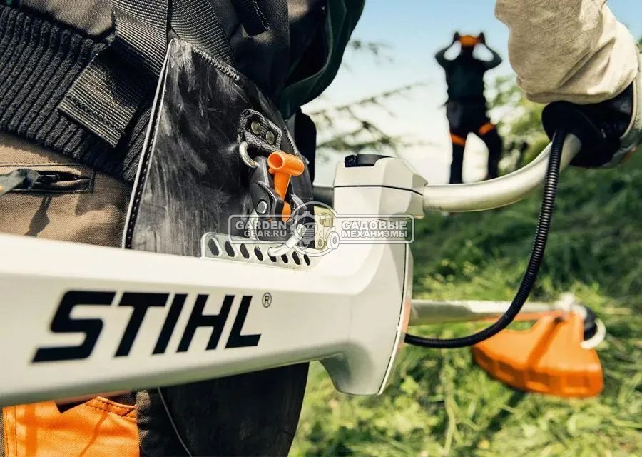Бензиновый кусторез Stihl FS 460 (GER, 51,6 куб.см., 2,4 кВт/3,3 л.с., 2-MIX, длина - 177 см., 3-х нож DM 3F-300, AutoCut 46-2, 8,5 кг.)