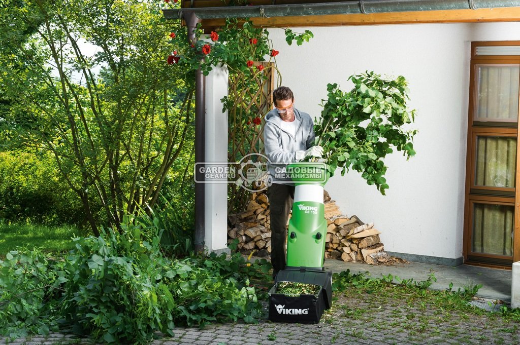 Садовый измельчитель веток электрический Viking GE 150.1 (AUT, 2500 Вт., ветки до 35 мм., 26 кг.)