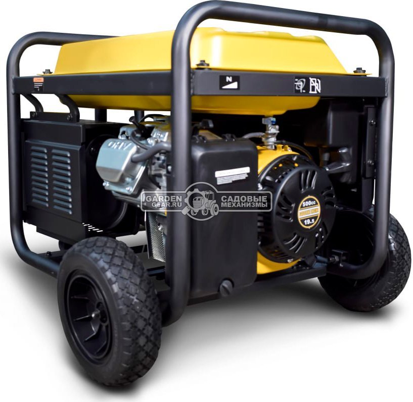 Бензиновый генератор Rato R8500D (PRC, 499.7 см3, 8.5/8 кВт, эл.стартер, комплект колёс, 25 л, 102 кг)