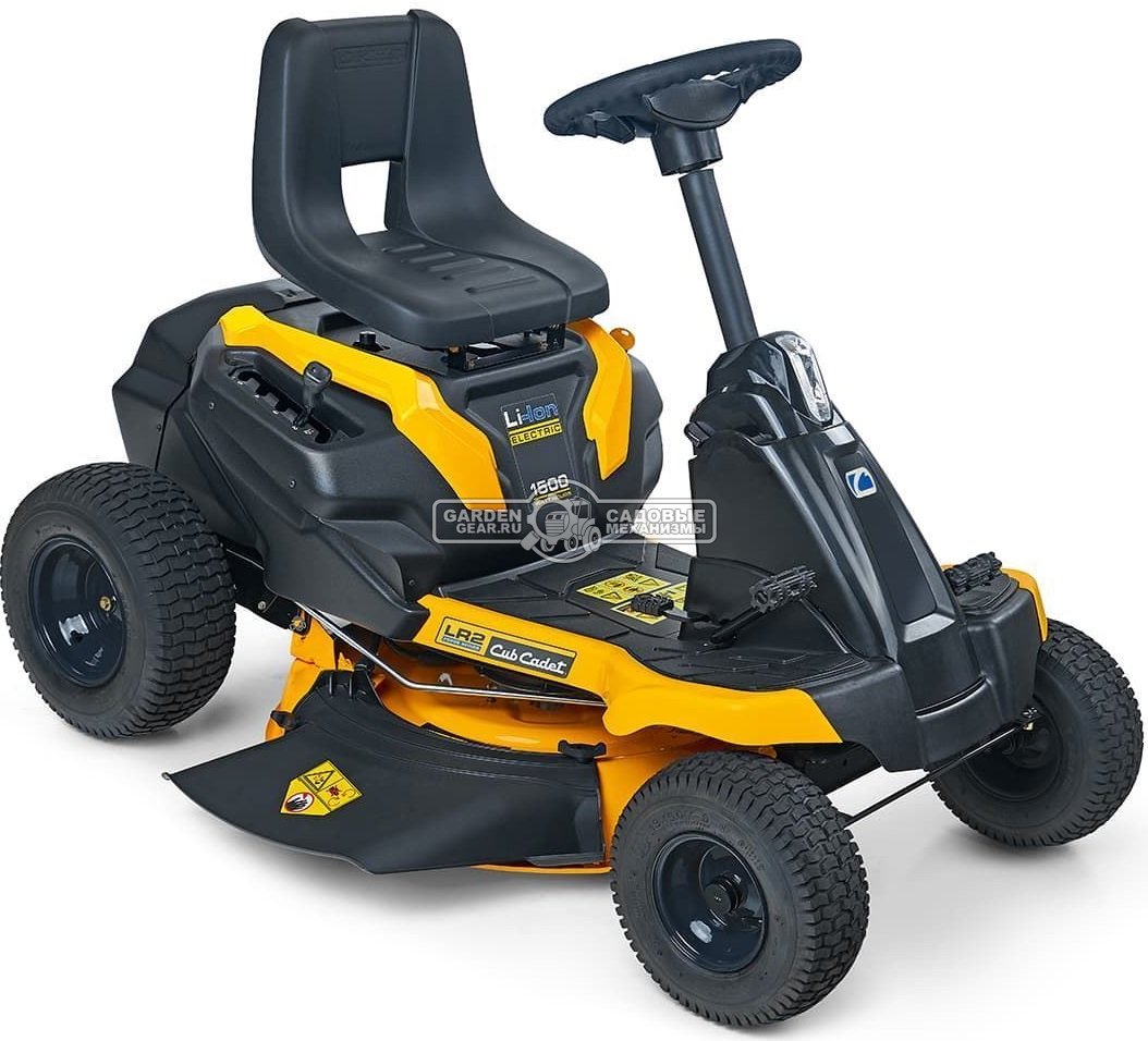 Садовый минирайдер Cub Cadet Minirider LR2 ES76 аккумуляторный (USA, Li-Ion, 56 В/30 Ач/1500 Втч, ширина кошения 76 см., фара, 163 кг.)