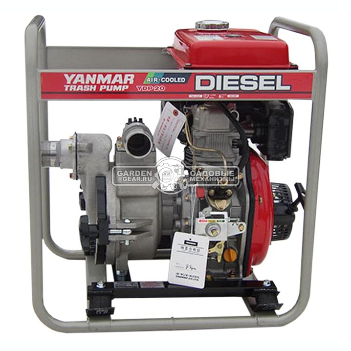 Мотопомпа дизельная Yanmar YDP30TN для грязной воды (JPN, Yanmar, 6.7 л.с., 1150 л/мин, 3&quot;, 27 м, 72 кг)