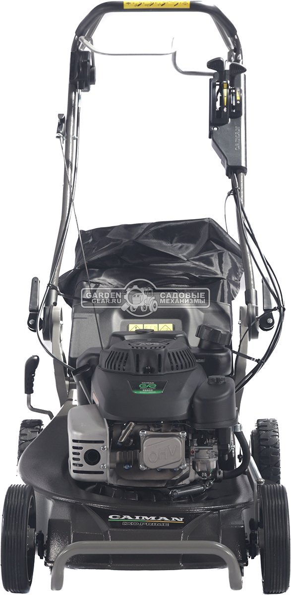 Газонокосилка бензиновая Caiman IXO Prime 55CLV AL BBC (RUS, 53 см, Caiman Green Engine, 224см3, алюминий, кардан, тормоз ножа, 2 в 1, 70 л, 58 кг.)