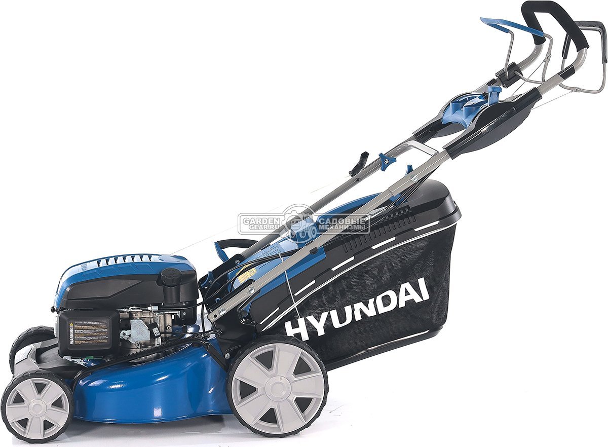 Газонокосилка бензиновая Hyundai L 4610S (PRC, 46 см, Hyundai, 145 см3, 65 л, сталь, 3 в 1, 33.8 кг)