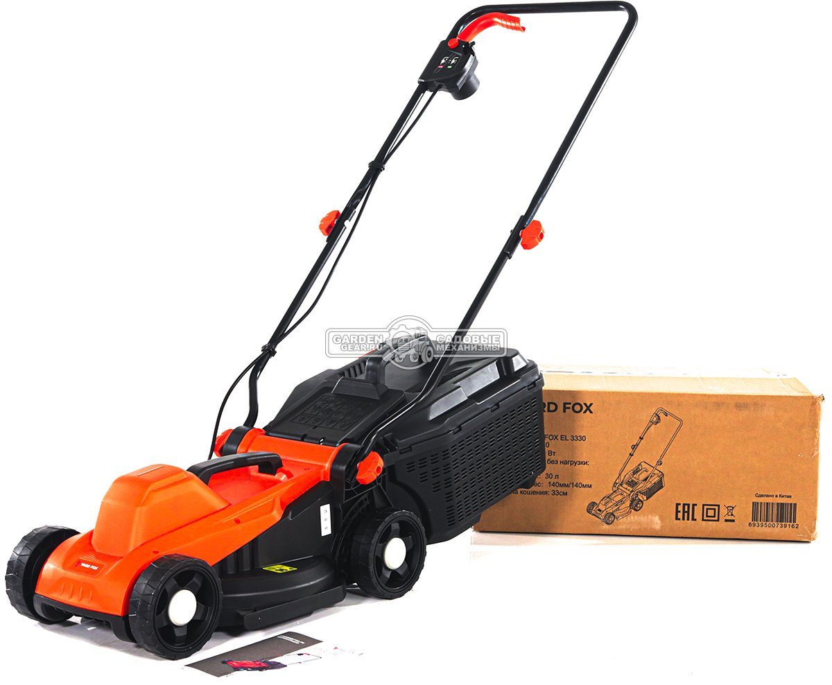 Газонокосилка электрическая Yard Fox EL3330 (PRC, 1300 Вт, 33 см, пластик, 30 л, 7.5 кг)