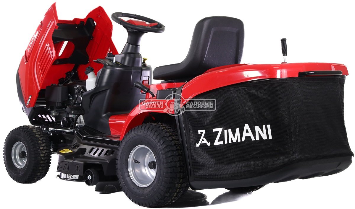 Садовый трактор ZimAni TC92HL (PRC, Loncin LC1P92F-1, 452 куб.см., гидростатика, травосборник 300 л., ширина кошения 92 см., 191,5 кг.)