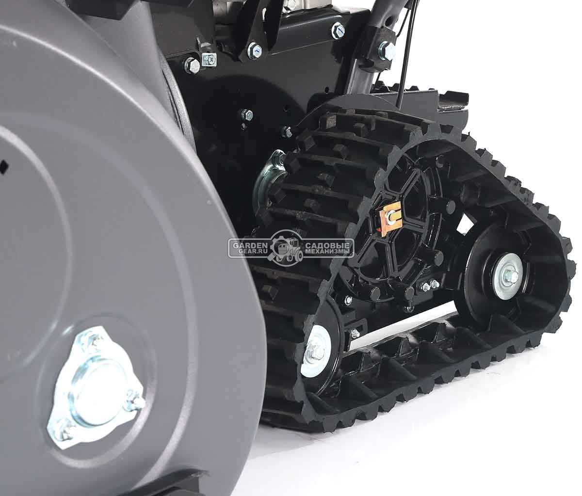 Снегоуборщик Villartec WB1387ET гусеничный (PRC, 86 см, Loncin 375 см3, эл/стартер 220В, фара, подогр. рукояток, 3-х угольные гусеницы, 141 кг)