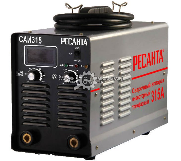 Сварочный аппарат инверторный Ресанта САИ 315 3ф (PRC, 380 В, 20-315 А, 6 мм, 10 кг)