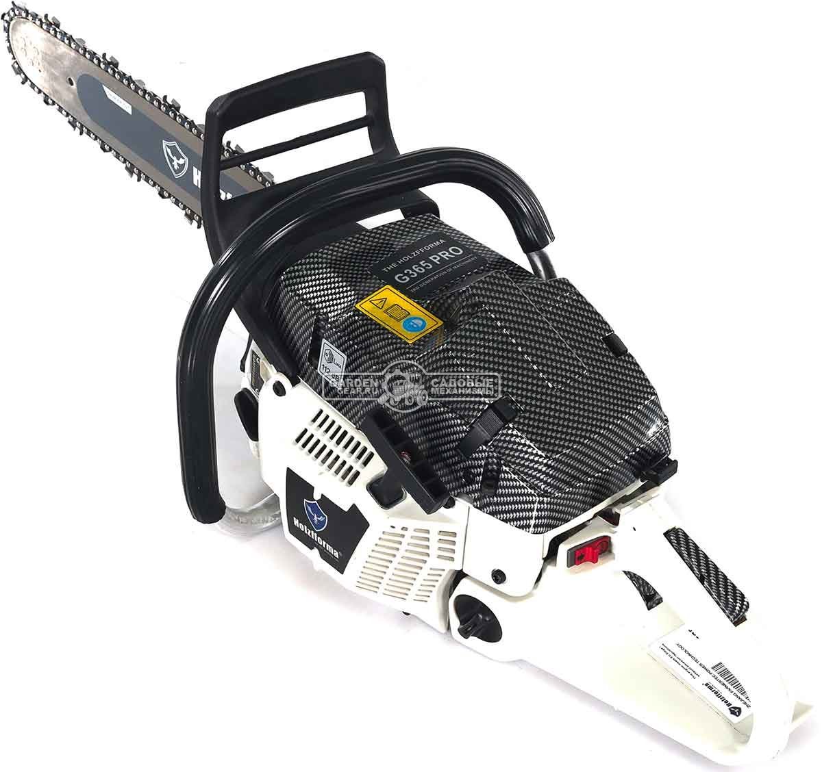 Бензопила Holzfforma G365 Pro 18" (PRC, 65.1 куб.см., 3.4 кВт/4.6 л.с., 3/8", 1.5 мм, 68E, корпус Carbon Fiber, Walbro carburetor, 6.1 кг)