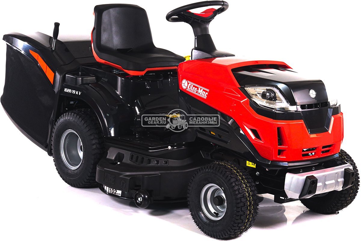 Садовый трактор Oleo-Mac OM 102R/19 KV (PRC, Emak K 1900 V-Twin, 586 см3, 102 см., гидростатика, травосборник 300 л., 198 кг.)