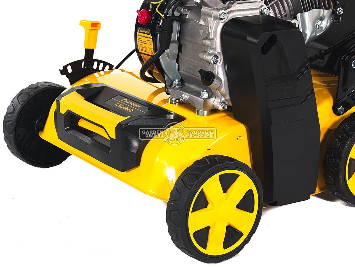 Вертикуттер - аэратор бензиновый Champion GSC4840 (PRC, 40 см, 212 см3, ножи + пружины, 40 л, 29 кг.)