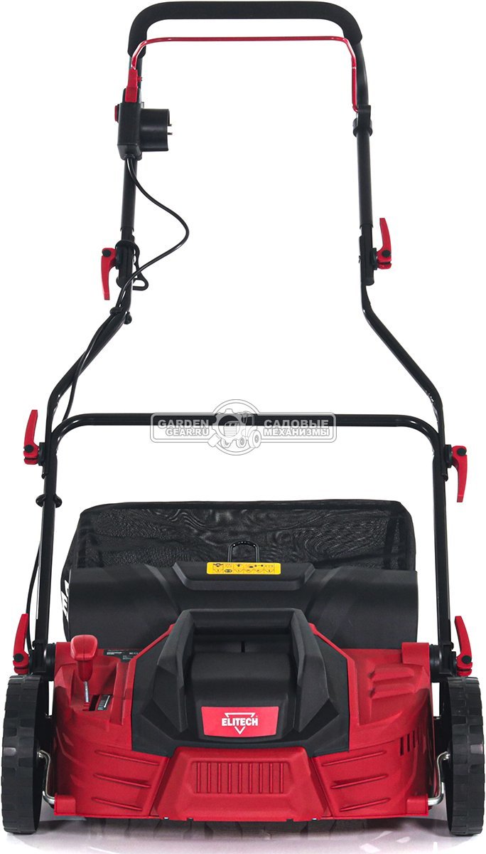Вертикуттер - аэратор электрический Elitech СЭ 1536Т (PRC, 1500 Вт, 36 см, ножи + пружины, пластик, 45 л, 12 кг)