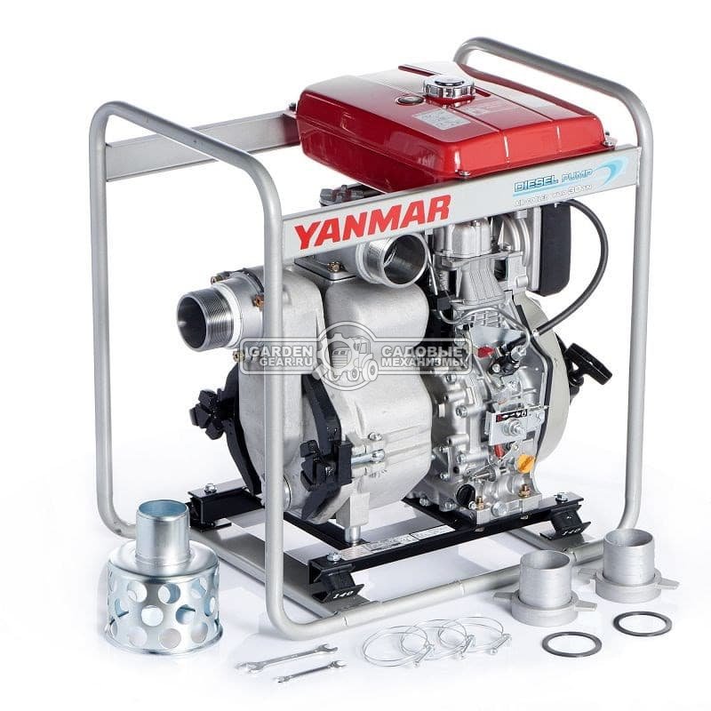 Мотопомпа дизельная Yanmar YDP40TN для грязной воды (JPN, Yanmar, 10 л.с., 1750 л/мин, 4", 25 м, 109 кг)