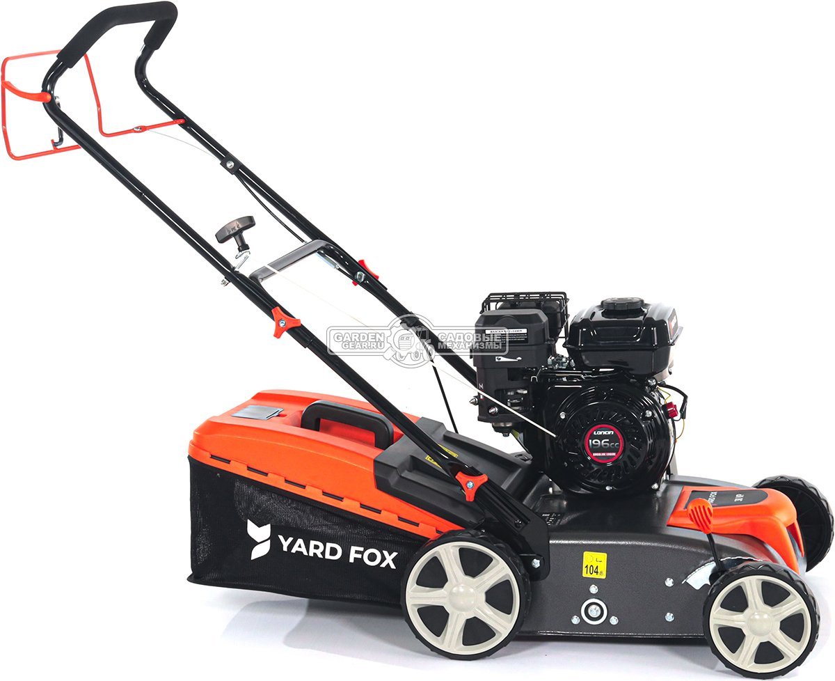 Вертикуттер - аэратор бензиновый Yard Fox 38VP (PRC, 38 см, 196 см3, ножи + пружины, 45 л, 32 кг)