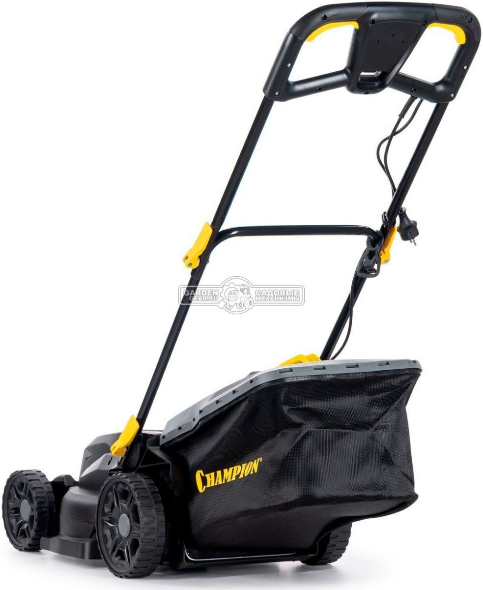 Газонокосилка электрическая Champion EM4018 (PRC, 1800 Вт, 40 см, пластик, 40 л, мульчирование, 16.4 кг)