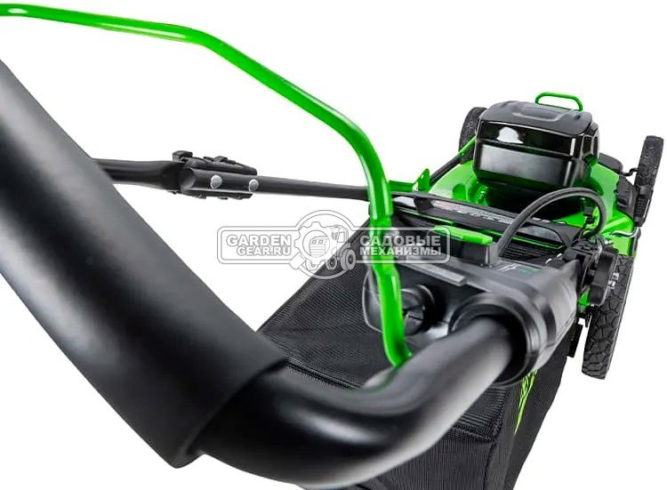 Газонокосилка аккумуляторная GreenWorks GC82HPLM51 с АКБ 5 А/ч и ЗУ (PRC, BL 82В, 51 см, сталь, 2 слота под АКБ,  3 в 1, 60 л, 34.5 кг)