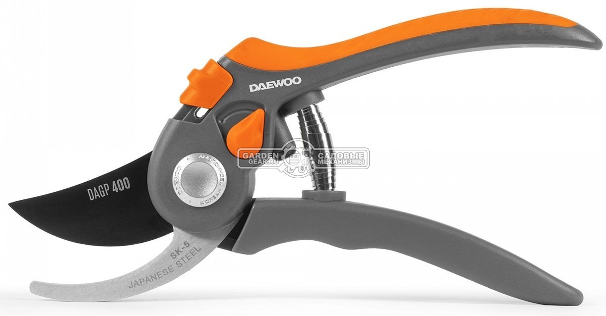 Секатор Daewoo DAGP 400 (диаметр среза 24 мм, пластиковые рукоятки SoftGrip, 0,23 кг.)