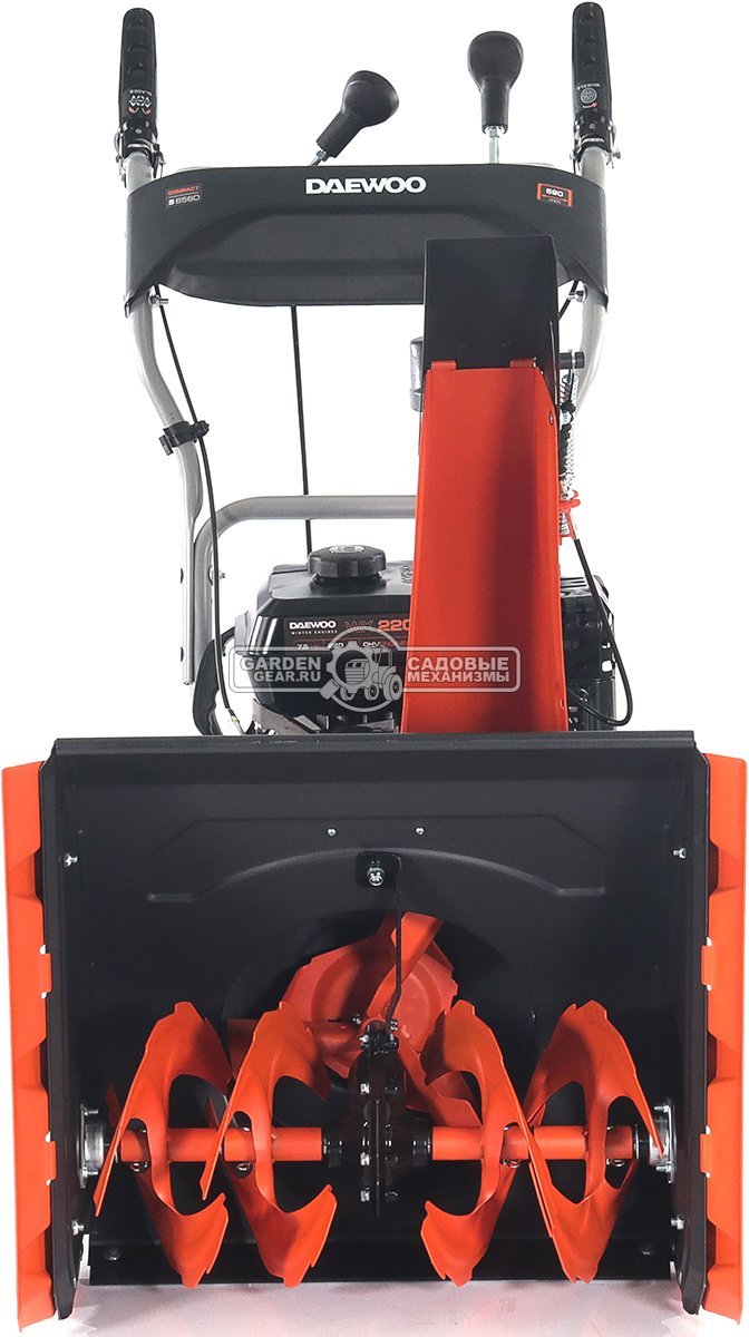 Снегоуборщик Daewoo S 6560 (PRC, 59 см., Daewoo, 220 см3, скорости 4/1, колеса EX-ICE, 59 кг.)