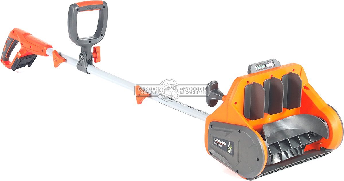 Снегоуборщик аккумуляторный / лопата Daewoo DAST 3421Li SET c АКБ 4 А/ч и ЗУ (PRC, BL 21В, ширина 34 см, 4.3 кг)