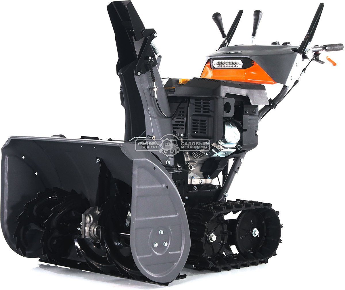 Снегоуборщик Villartec WB1576ET Hydro гусеничный (PRC, 76 см, Loncin 420 см3, эл/стартер от АКБ 12В, дифференциал, фара, 141 кг)