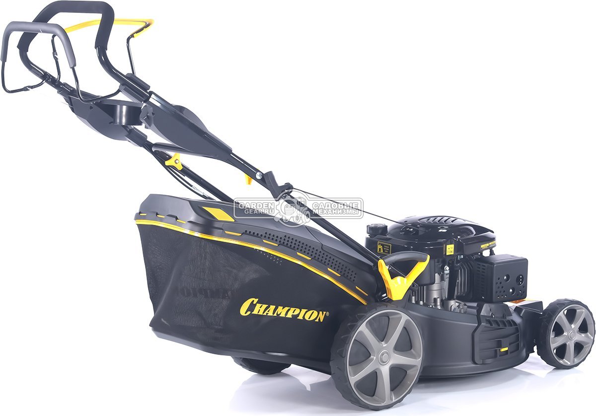 Газонокосилка бензиновая Champion LM5344 Pro (PRC, 53 см, Champion, 196 см3, сталь, 65 л, 4 в 1, 38 кг)
