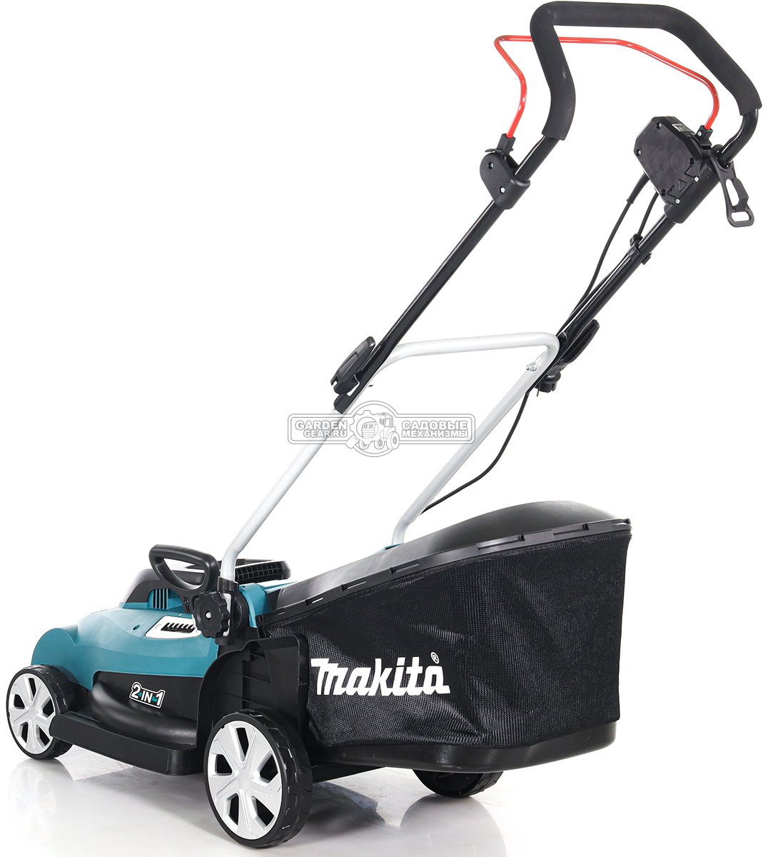 Газонокосилка электрическая Makita ELM4120 (PRC, 1600 Вт, 41 см, 45 л., пластик, 14.5 кг)