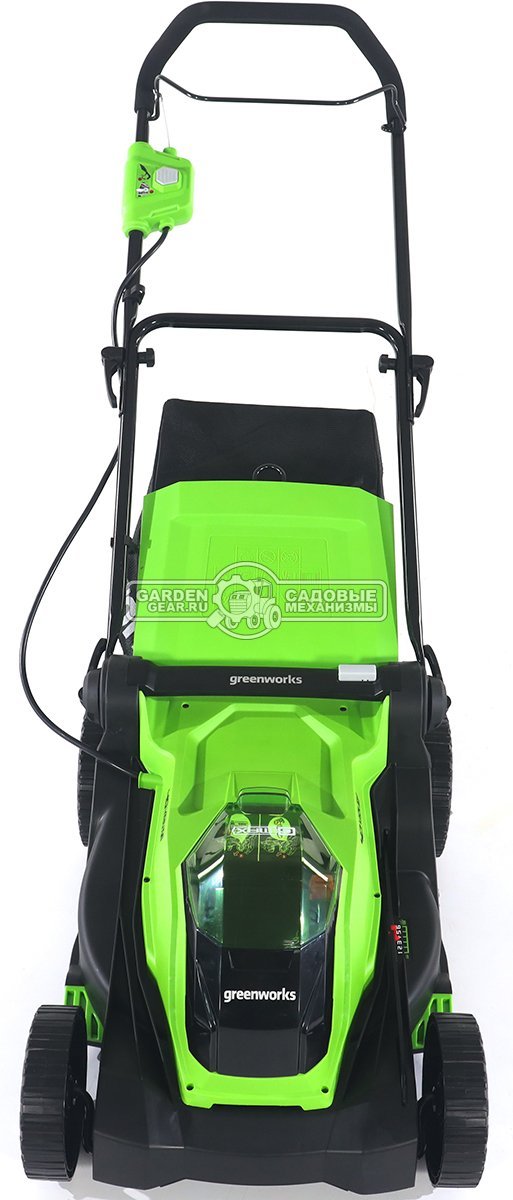 Газонокосилка аккумуляторная GreenWorks G40LM41 без АКБ и ЗУ (PRC, 40В, 41 см, пластик, мульчирование, 50 л, 18 кг, снята с производства)