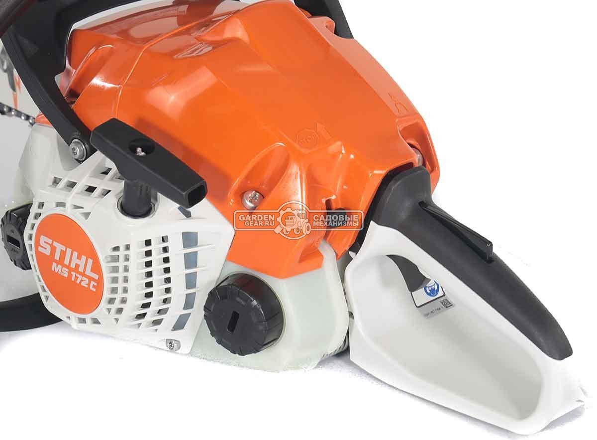 Бензопила Stihl MS 172 C-BE 14" 2-Mix (PRC, 30,1 куб.см., 1,3 кВт/1,8 л.с, Ergostart, 3/8", 1,3 мм, 50E, 4,8 кг)