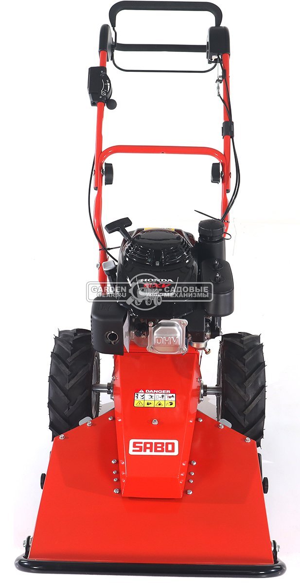 Профессиональный колесный триммер SABO 50-PRO C DRIVE с ножом (GER, 50 см, Honda GXV160, 163 куб.см., 66 кг.)