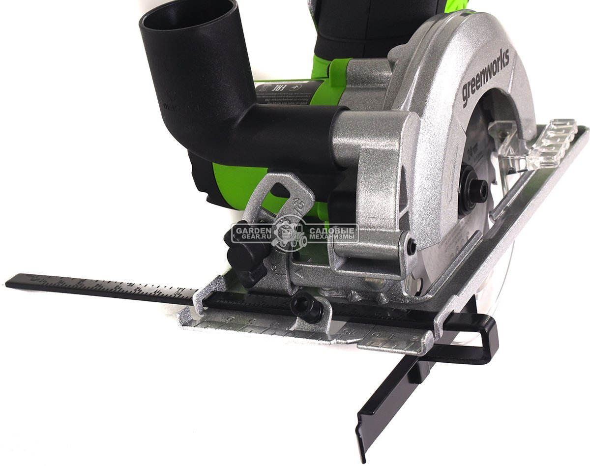 Минипила циркулярная аккумуляторная GreenWorks G24MCS без АКБ и ЗУ (PRC, BL 24В, 115 мм, 2 кг)