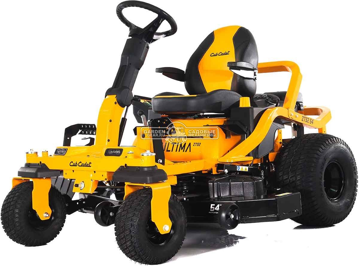 Садовый райдер Cub Cadet ZTS2 54 Ultima с нулевым радиусом разворота (USA, Kohler KT735, V-Twin, 725 куб.см., гидростатика, ширина 137 см., 265 кг.)