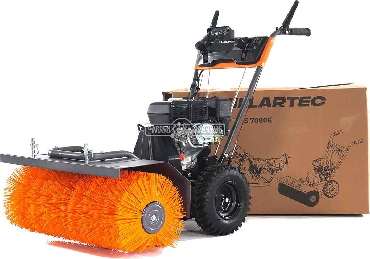 Подметальная машина Villartec S 7080E (PRC, 7.0 л.с., 212 см3, скорости 5/2, шир. 80 см., диам. 34,5 см., эл/стартер, фара, 70 кг)