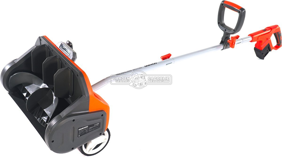 Снегоуборщик аккумуляторный / лопата Daewoo DAST 4242Li SET с 2 АКБ 4 А/ч и ЗУ (PRC, BL 2х21В, ширина 42 см, 6.8 кг)