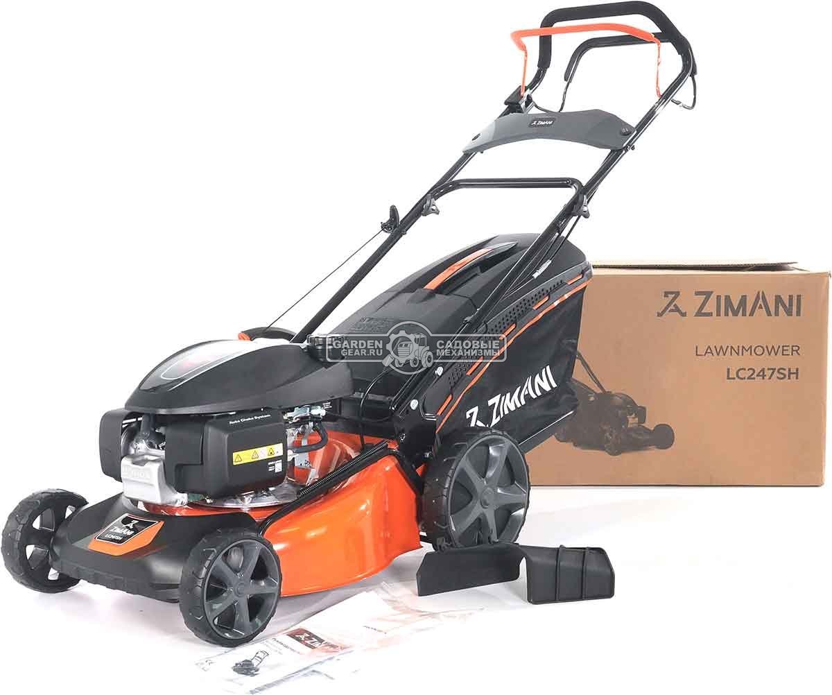 Газонокосилка бензиновая ZimAni LC247SH (PRC, 47 см, Honda GCVx145, 145 см3, сталь, 60 л, 3 в 1, Quattro Blade, 29 кг)