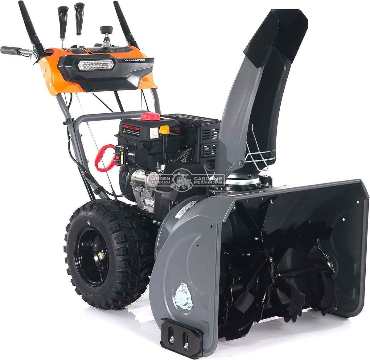 Снегоуборщик Villartec WB9071E MY2024 (PRC, 71 см, Loncin 252 см3, эл/стартер 220В, фара, подогр. рукояток, разблокировка колес, скорости 6/2, 105 кг)
